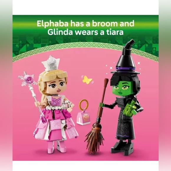 🌀LEGO WICKED ELPHABA AND GLINDA FIGURES 75682 BUILDING KIT - NWT - Picture 7 of 10